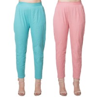 COMBO PACK CYAN MAGENTAPINK COTTON FLEX CASUAL PANTS JAIPUR