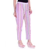 ASMANII WOMEN MULTI COLOR STRIPED PANT JAIPUR