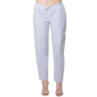 BLUE WHITE STRIPED PANT FOR WOMEN JAIPUR