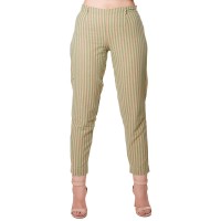 GREEN YELLOW STRIPED PANT FOR WOMEN JAIPUR