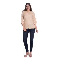 PLAIN CHIKU RAYON TOPS FOR WOMEN JAIPUR