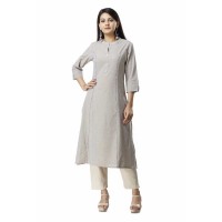 GREY COTTON KURTA PANT SET JAIPUR